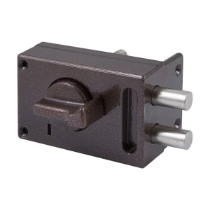 Замок накладной цилиндровый ЗН1-М1 КМЗ медь, 5 кл.